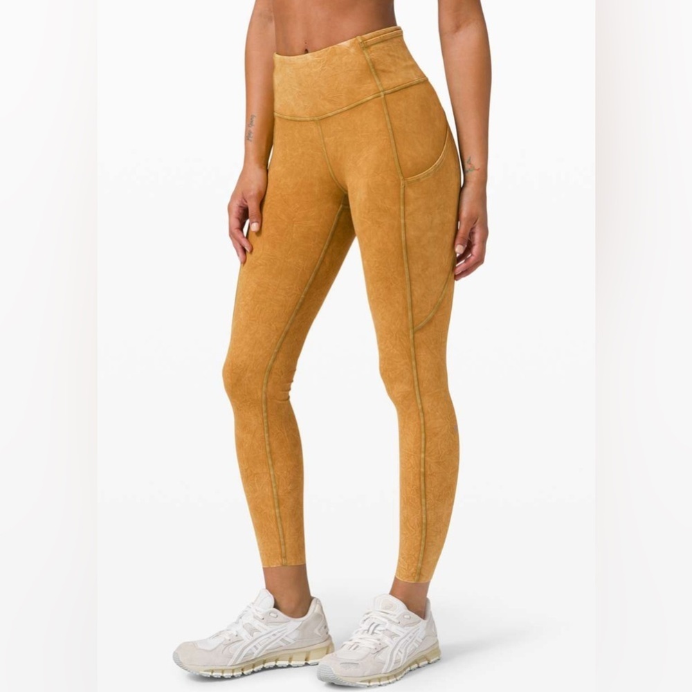 Lululemon Athletica Yellow Performance Leggings